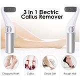 2 In 1 Electric Callus Remover Pedicure Machine Foot Care Tool USB Rechargeable Nail File Polish Roller Grinding Manicure Tools