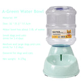 Pet Supplies 3.8L Large Capacity Pet Dog Cat Automatic Feeder Detachable Bowl Water Dispenser Food Feeding Device For Cat Dog
