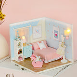 CUTEBEE Doll House DIY Miniature Dollhouse Model Wooden Toy Furnitures Casa De Boneca Dolls Houses Toys Birthday Gift H012
