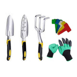 Gardening Shovel 5PC set Round Shovel/Scale Shovel/Rake/Gloves/Plant Label succulent plants garden tool yard Planting Supplies