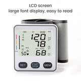 Electric Wrist Blood Pressure Monitor Medical Digital Blood Pressure Automatic Tonometer Pulse Heart Beat Rate Meter Device