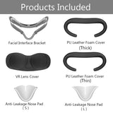 5in1 Face Cover Pad Lens Cover Facial Interface Bracket Anti-Leakage Nose Pad Set for oculus Quest 2 VR Accessories