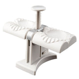 Household Double Head Automatic Dumpling Maker Mould Dumpling Wrapper Tools White 304 Stainless Steel + PP