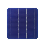 4.79W 100Pcs Portable Solar Cells Panel System Monocrystalline Silicon Battery Chargers Phone Solar Panel Cell 156*156mm Blue