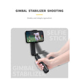 Gimbal Stabilizer With Bluetooth-Compatible Fill Light Telescopic Selfie Stick Multi-Function Video Shooting Tripod For Phone