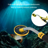Handheld Waterproof Underwater ABS LED Indicators Vibration Metal Detector Pulse Induction Portable Measuring Treasure