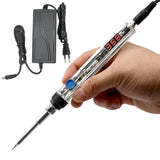 T12 Electric Soldering Iron DC 12-24V 72W Digital Display Adjustable Temperature Soldering Station DIY Handle Kit Welding Tools
