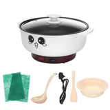 26cm 3.6L Electric Cooker Mini Hot Pot Boiler Multifunction Steamer Pot Dormitory Skillet Cookware Kitchen Cooking Appliance