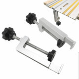 Quick Screw Guide Rail Clamp for MFT and Guide Rail System,Universal Table Clamps Aluminum Alloy T Slot G Clamp