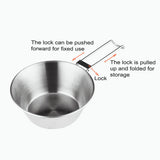 4PCS Outdoor Stainless Steel 300ml Sierra Bowl Picnic Tableware Portable Barbecue Hiking Camping Cup Picnic Cookware Storage Bag