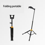 Universal Little Guitar Ukulele Stand with Neck Holder Folding Tripod Floor Stand for Ukulele Other Stringed Instrument
