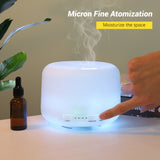 Remote Control Air Humidifier Ultrasonic Silent Aromatherapy Essential Oil Diffuser Fragrance for Home Room 500ML with LED Light