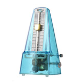 Transparent Mechanical Metronome with Bell Universal Wind up Metronome with Loud Sound Beat Selection Speed Control Piano Violin