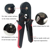 Tubular Terminal Crimping Tool Mini Electrician's Pliers Hand Tools HSC8 6-4 0.06-10mm2 28-7AWG High Precision Pliers Set