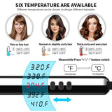2021 Hair Straightener Brush Electric Hot Comb Straightening LCD Display Hair Iron Heating Comb Straightener Men Beard Brush