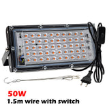 Full Spectrum LED Grow Lights AC220V Seedling Planting Lamps With On/Off Switch For Greenhouse Hydroponic Plant Growth Lighting