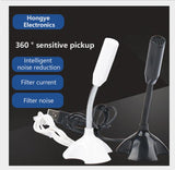 Universal USB Mini Desktop Speech Microphone Computer Mic Stand For PC Laptop Notebook Accessories Desk Microphones TXTB1