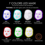 LED Facial Mask Beauty Skin Rejuvenation Photon Light 7 Colors Mask Therapy Wrinkle Acne Tighten Skin Tool Facial Machine Hot