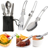 Outdoor Camping Hiking Tableware Aluminium Alloy Cookware Utensils Cooking Picnic Traveling Bowl Pot Pan Set for 1-2 Person