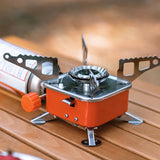Outdoor Electronic Ignition Stoves Tourist Cooking Accessory Foldable Gasstove Adjustable Firepower Camping  Furnace GasCooker