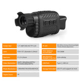 Infrared Night-vision Scope Monocular Digital Infrared Night Detection Single-tube Night Vision Device Photo/Video/Playback