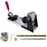 Pocket Hole Jig Kit, Professional and Upgraded All-Metal Pocket Screw Jig