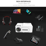 Salange PTY60 Mini projector Portable Beamer Supported 1920*1080P Full HD Home Theather With 30000 Hrs LED Lamp Life TV Stick