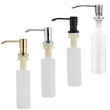 Black Stainless steel Liquid Soap Dispensers Kitchen Sink Hand Soap Dispenser ABS Plastic Bottle Easy To Fill Kitchen Accessorie