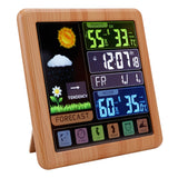 Digital LCD Weather Station Thermometer Hygrometer with Wireless Sensor, Weather Forecast, Time Display and Black Night Light