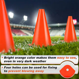 24 Pcs Football Training Equipment Agility Marking Cone Football Training Marking Disc For Drills Football Basketball