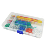 Jumper Wire Kit Preformed Breadboard Jumper Cable Set 14 Lengths Assorted Jumper Lines for Breadboard Prototyping Circuits