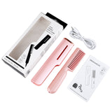 2 In 1 Hair Straightener Fast Heat Hairdressing Comb Wave Curling Styling Tools Portable Multifunctional Hair Iron Hair Brush