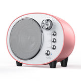 Retro Speaker Wireless Mini Portable Speaker Rechargeable FM Radio Stereo Surround Subwoofer Support TF Card