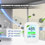 CO2/RH/Temp 3-in-1 Air Quality Detector Indoor/Outdoor CO2 Meter Temperature Humidity Monitor CO2 Tester with 65534 Groups Data
