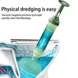 Manual Vacuum Toilet Pipe Plunger Silicone Super Suction Cups Quickly Unblock Household Toilet Sewer Dredging Plunger Dredge Too