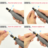 Cordless Rotary Tool 3.7V Li-Ion Power 5 Variable Speed USB Charging for Light-Duty Crafting Polishing Waxing Drilling Engraver