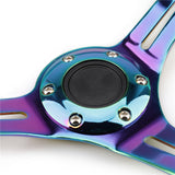 Chrome 350mm 14inch ABS Steering 45mm Wheel Deep dish Universal Car Auto Racing Steering wheels