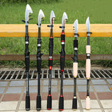 Telescopic Fishing Rod 1.8m 2.1m 2.4m 2.7m 3.0m 3.3m 3.6m Solid Tip telescopic Spinning Rod Carbon Fishing pole Lure Rod Travel