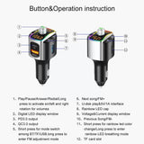 Car Mp3 Bluetooth Player Card/U Disk Music PD/QC3.0 Fast Charge Transmitter Hands-free Car Fm Accessories U6V2