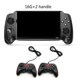 X20 Handheld Game Console 7 Inch Screen Retro Joystick Support TF Card Double Player Video Output for Kids