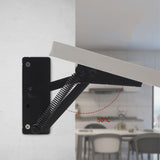2Pcs Sofa Bed Hinge Adjustable Angle Mechanism Black Metal Multifunctional Supporting Spring Furniture Hinges Hardware