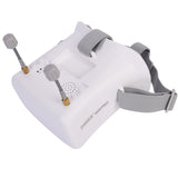 DMKR 008D PRO White  FPV Goggle with 5.8G 40ch Receiver 3.7V/2000mAh Battery 4.3 inch HD LCD 16:9 for Racing Drone Micro BWhoop