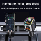 Car Mp3 Bluetooth Player Card/U Disk Music PD/QC3.0 Fast Charge Transmitter Hands-free Car Fm Accessories U6V2