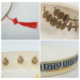 Shaman Drum Frame Drum Hand Drum Traditional Chinese Percussion Instrument with Drum Bag Drum Whip