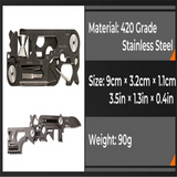 30 In 1 Multifunction Outdoor Survival Tool Fold Knife Military Survival Knife Mini Pocket Tool  Edc Emergency Key Set Camping