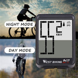 Wireless Bike Computer Bicycle Speedometer Waterproof LCD Stopwatch Backlight AutomaticTime Wake-Up & Multi-Functions Distance