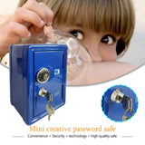 Household Insurance Box Mini Metal Safe Creative Piggy Bank Key Insurance Cabinet Desktop Decoration