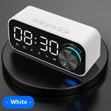 2022.Wireless Speaker Bluetooth Speaker Bluetooth Mini Alarm Clock Portable Support TF Card Mirror Voice Broadcast