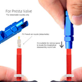 10 Pcs Bicycle Tire Valve Core French Presta Tire Air Valve Core Removal Tool Aluminum Alloy MTB Road Bike Tire Repair Parts