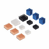 12 pcs Lot Raspberry Pi 3 Heat Sink Copper Aluminum Heatsink Radiator Cooler Kit for Raspberry Pi 3B+ Plus 2